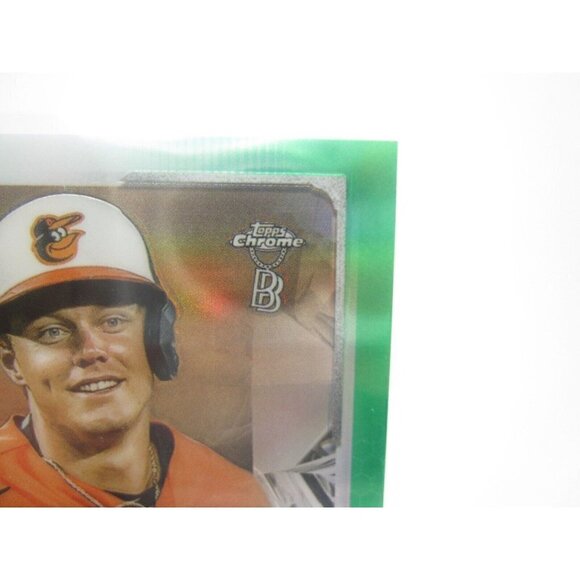 2021 Topps Ben Baller Ryan Mountcastle Green Refractor #63 Rookie Card 23/99,A18 - Picture 4 of 8